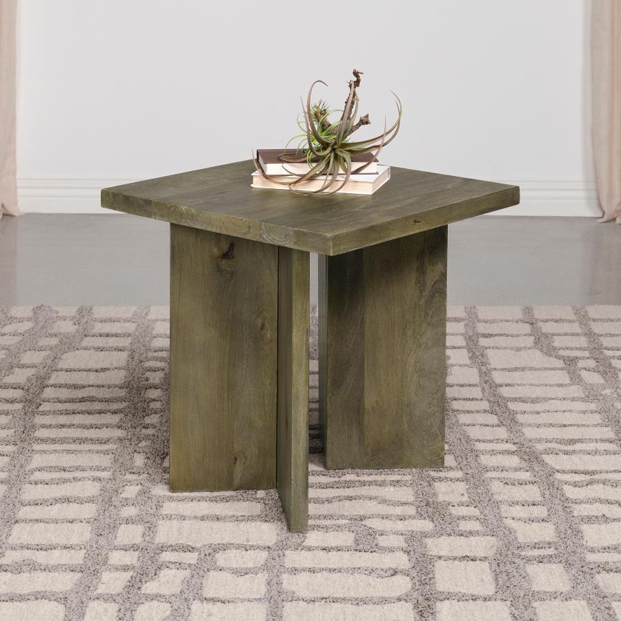 Andando - Square Solid Wood End Table - Mango Brown by Coaster Fine Furniture | Bel Furniture