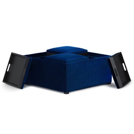 Avalon - Square Coffee Table, Storage Ottoman - view 63