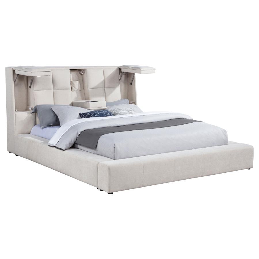 Dreux - Upholstered Panel Platform Bed
