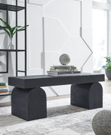 HoLGrove - Black - Accent Bench by Signature Design by Ashley® | Bel Furniture