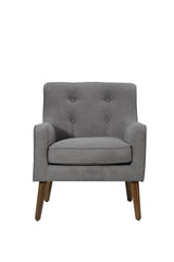 Ryder - Mid Century Modern Woven Fabric Tufted Armchair by Lilola Home | Bel Furniture