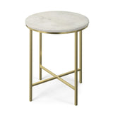 Tara - Side Table - Gold by Simpli-Home | Bel Furniture