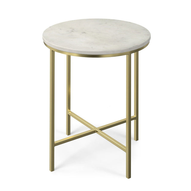Tara - Side Table - Gold by Simpli-Home | Bel Furniture
