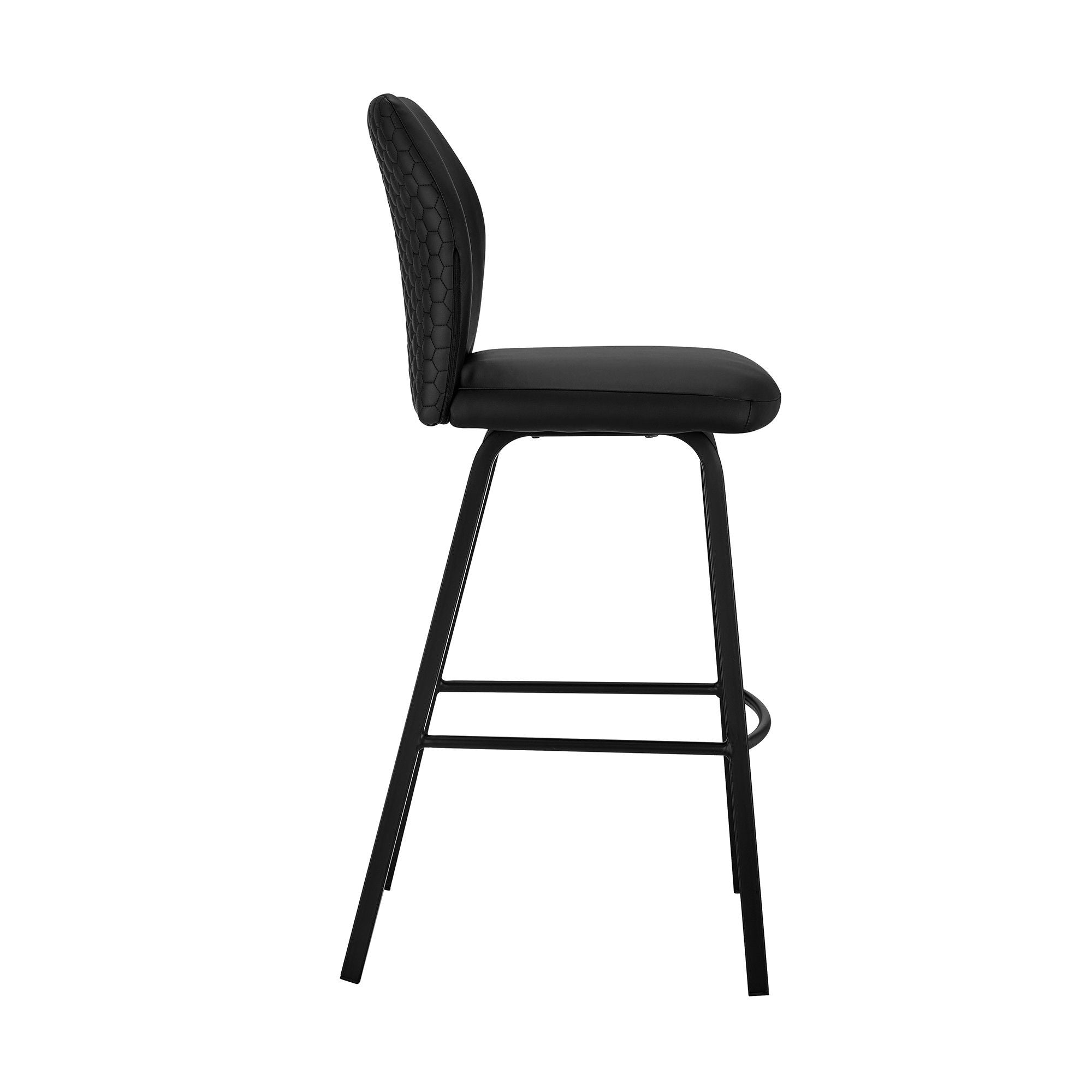 Counter Height Bar Chair - Black