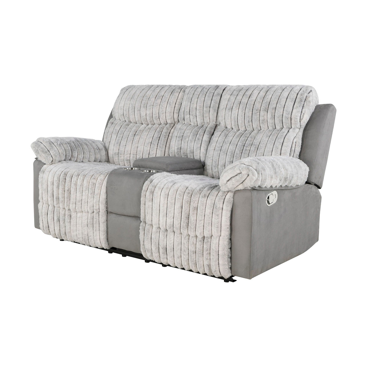 Bruni - Console Reclining Loveseat With Manual Recline