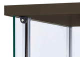 Bellatrix - 4-Shelf Clear Glass Curio Cabinet by CoasterEveryday | Bel Furniture