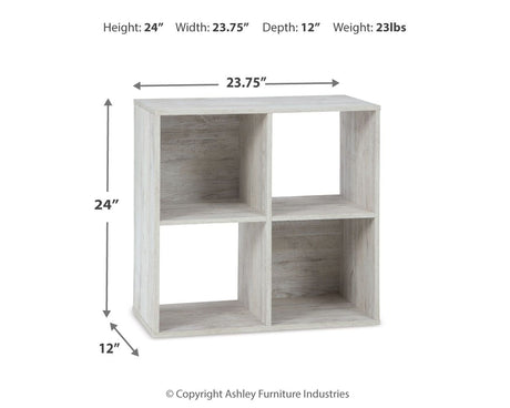 Paxberry - Four Cube Organizer by Signature Design by Ashley® | Bel Furniture