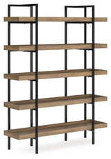Montia - Light Brown - Bookcase by Signature Design by Ashley® | Bel Furniture