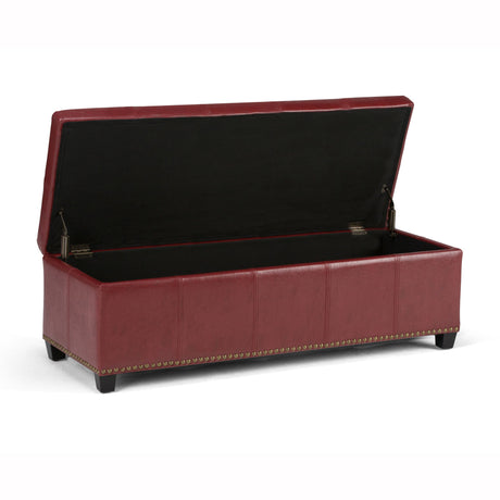 Kingsley - Upholstered Large Storage Ottoman - view 20