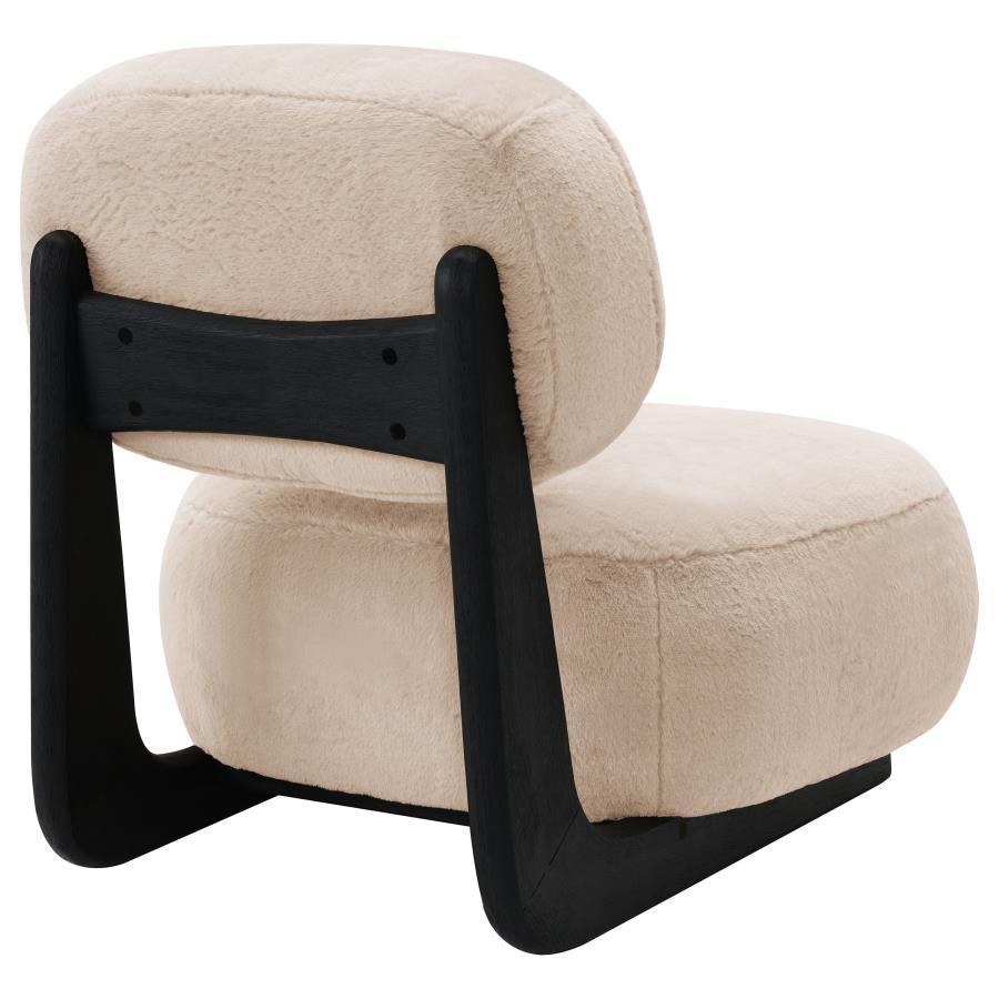 Duffie - Upholstered Armless Accent Chair - Camel by CoasterEveryday | Bel Furniture