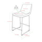 Industrial Counter Stools (Set of 2) by Walker Edison | Bel Furniture
