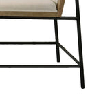 Bowen - Round Dining Table With Cream Color Upholstered Chairs (Set of 5) - Oak Finish