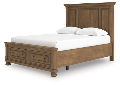 Feddinger - Panel Storage Bed Light Brown by Signature Design by Ashley® | Bel Furniture