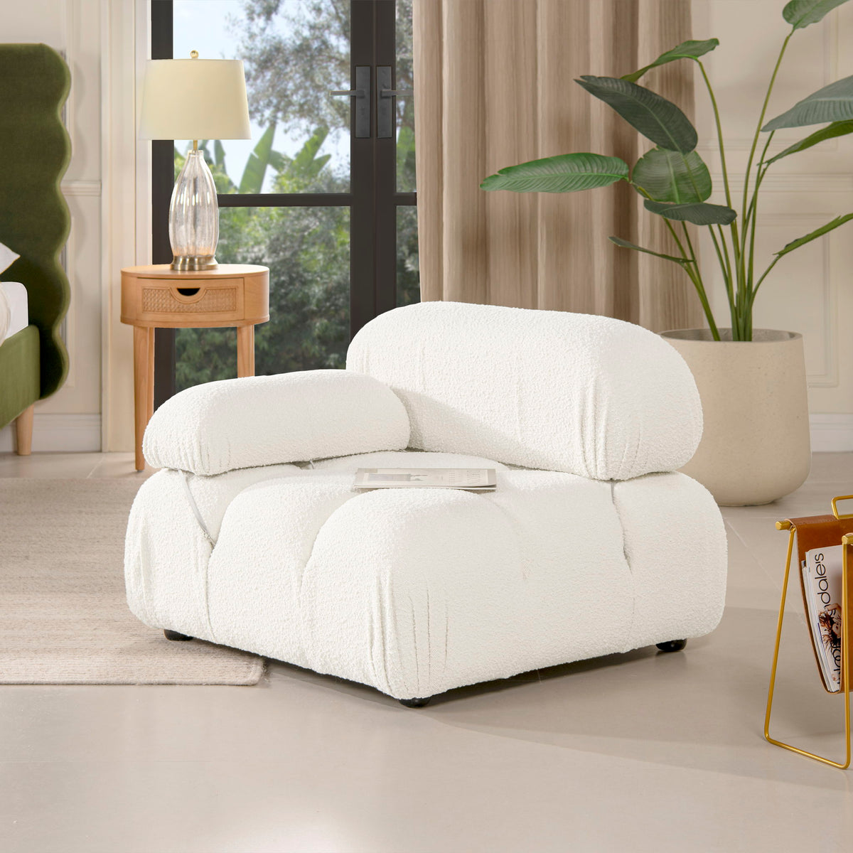 Marcel - Bubble Modular Modern Lounge Arm Chair by Jennifer Taylor Home | Bel Furniture
