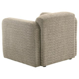 Dorset - Fabric Upholstered Round Track Arm Accent Chair