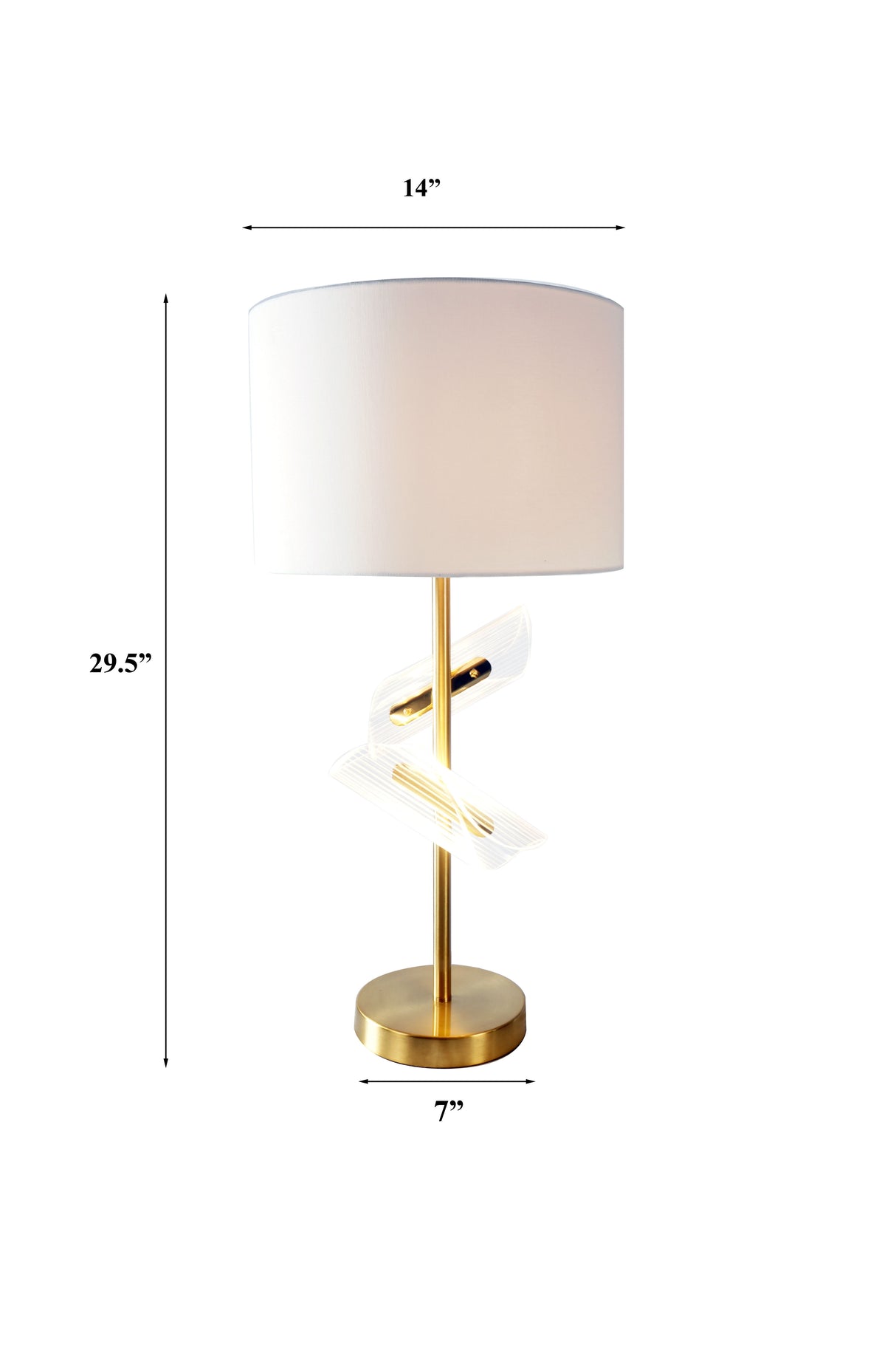 Table Lamp - Gold by Crown Mark | Bel Furniture