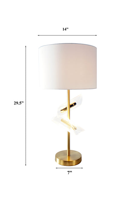 Table Lamp - Gold by Crown Mark | Bel Furniture