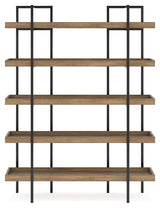 Montia - Light Brown - Bookcase by Signature Design by Ashley® | Bel Furniture