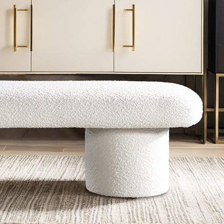 Randolph - Bench - Ivory by Ashcroft Furniture | Bel Furniture