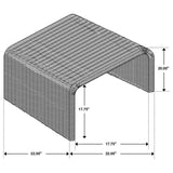 Cahya - Woven Rattan Table by Coaster Fine Furniture | Bel Furniture