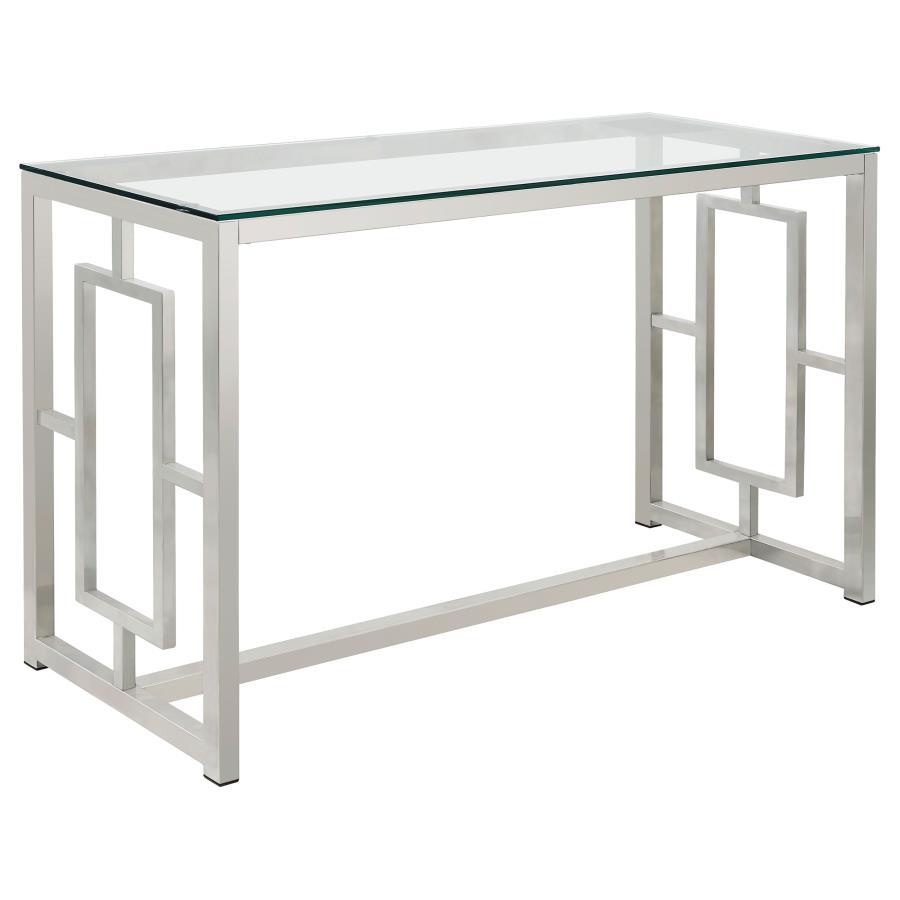 Merced - Glass Top Metal Table