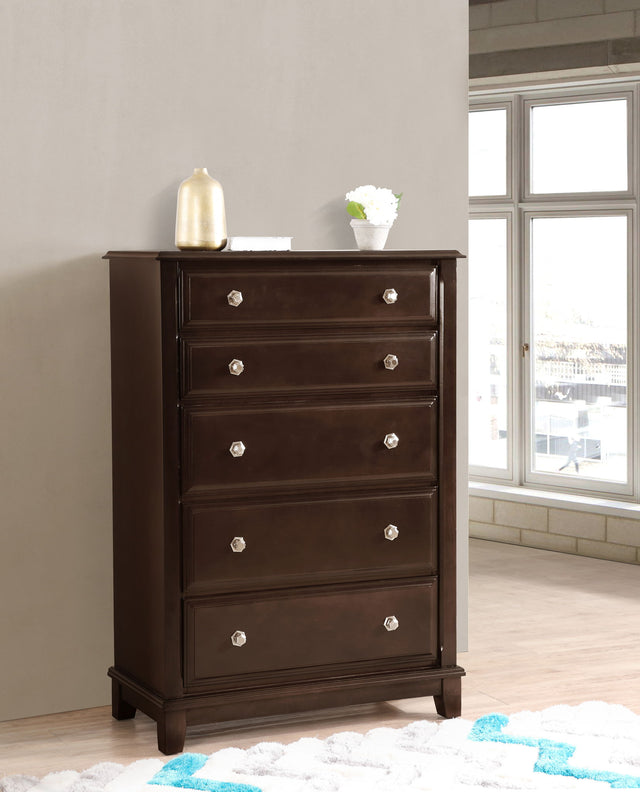 Ashford - Chest - Cappuccino by Glory Furniture | Bel Furniture