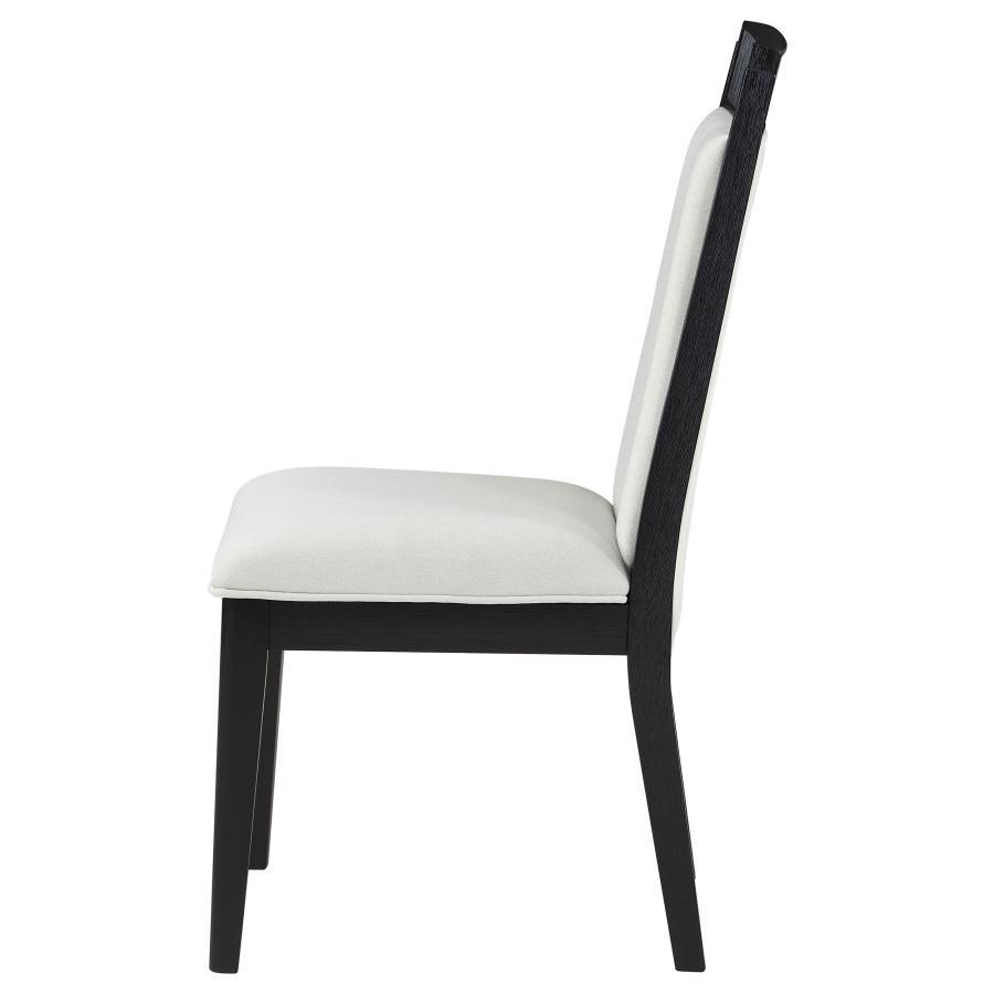 Brookmead - Wood Dining Side Chair (Set of 2) - Ivory And Black