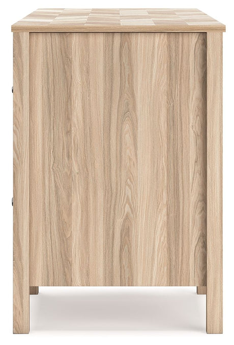 Battelle - Tan - Home Office Desk by Signature Design by Ashley® | Bel Furniture