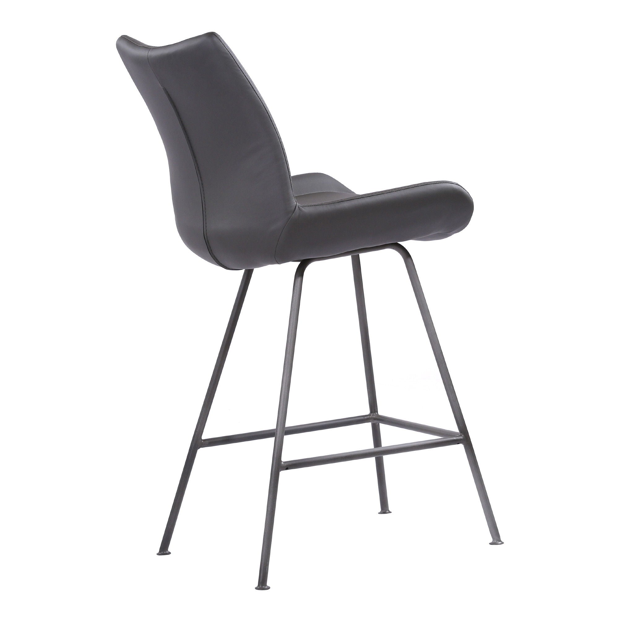 Iron Counter Height Bar Chair - Gray