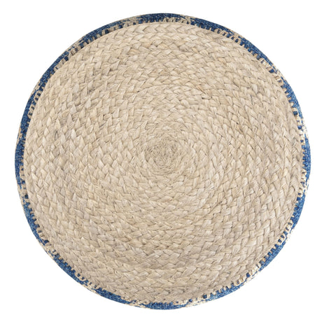 Edgeley - Handcrafted Round Pouf - view 10