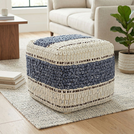 Grady - Handcrafted Square Pouf - view 26