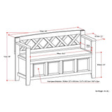 Amherst - Entryway Storage Bench - Light Brown