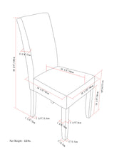 Acadian - Upholstered Parson Dining Chair (Set of 2) by Simpli-Home | Bel Furniture