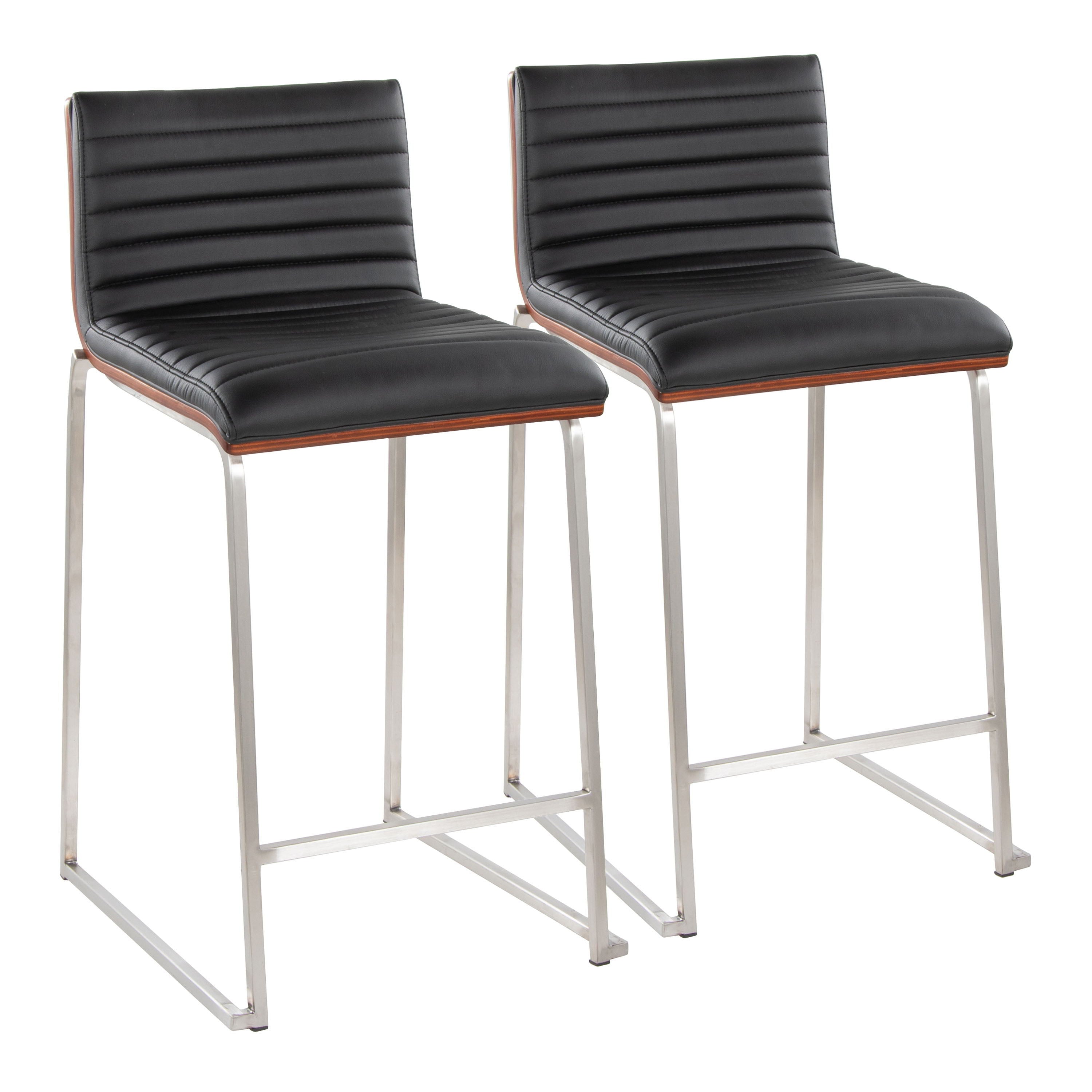 Mason Mara - Contemporary Fixed Height Counter Stool (Set of 2)