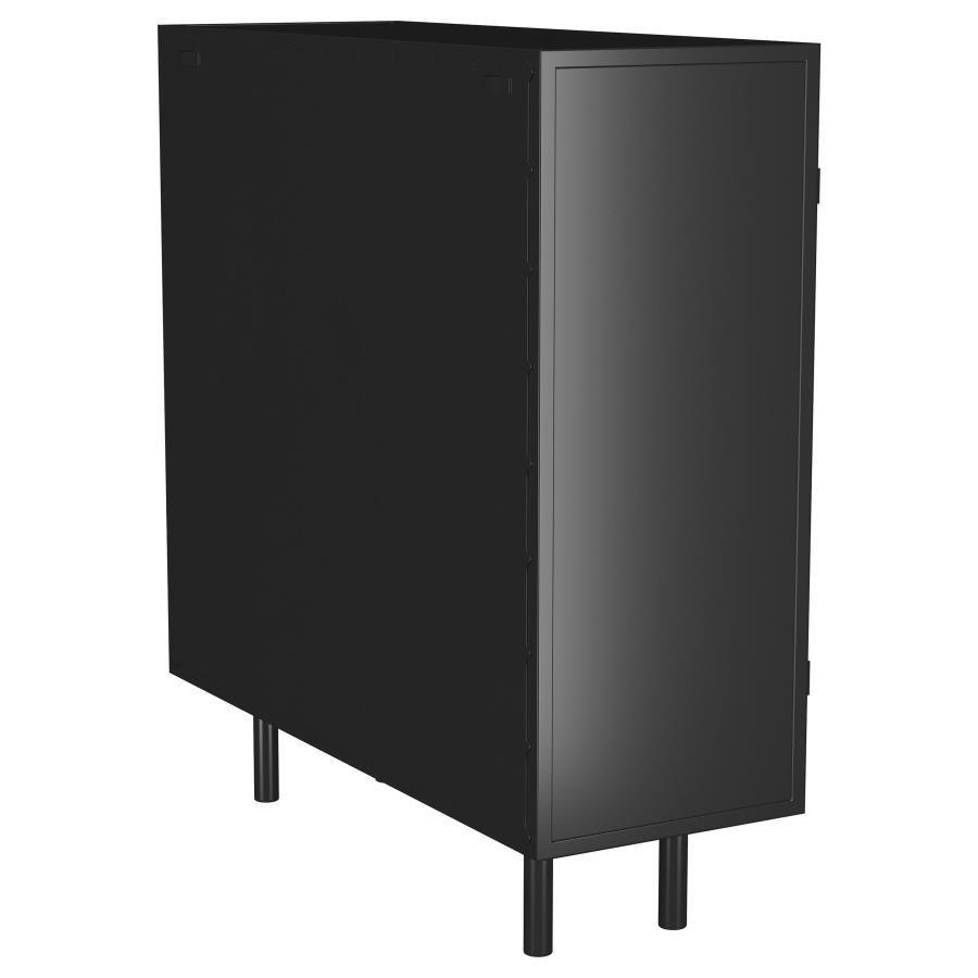Dalia - 2 Door Accent Storage Cabinet With Shelving - Black by Coaster Fine Furniture | Bel Furniture