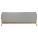 Vaughn - Fabric Upholstered Flared Arm Sofa - Gray