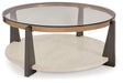 Frazwa - Multi - Round Cocktail Table by Signature Design by Ashley® | Bel Furniture