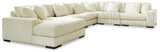 Lindyn - Sectional Beige 6 Pc. Left Arm Facing Corner Chaise Sectional by Signature Design by Ashley® | Bel Furniture