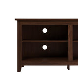 Modern Transitional 3 Shelf Open Storage TV Stand