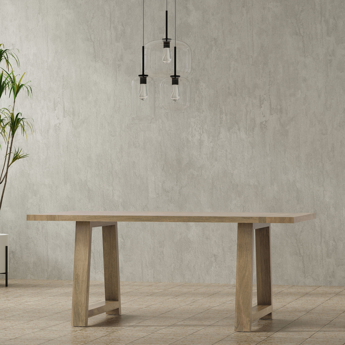 Whitley - Dining Table - Gray by Simpli-Home | Bel Furniture