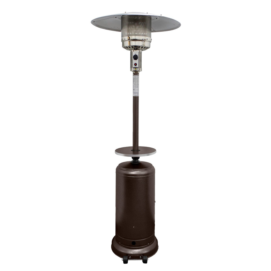 48000 Btu Steel Propane, Cylindrical Pole Standing Patio Heater - Bronze