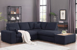 Joshua - 100" Sectional Sofa with Right Facing Chaise and Console Ottoman by Lilola Home | Bel Furniture