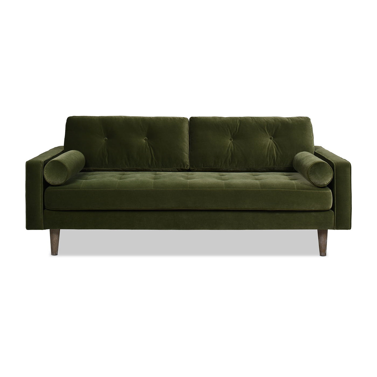 Nicholas - Mid-Century Modern Sofa - Olive Green by Jennifer Taylor Home | Bel Furniture
