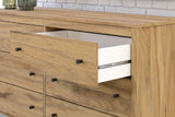 Bermacy - Light Brown - Six Drawer Dresser by Signature Design by Ashley® | Bel Furniture