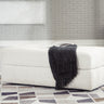 Karinne - Oversized Accent Ottoman White by Signature Design by Ashley® | Bel Furniture