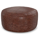 Connor - Handcrafted Round Pouf