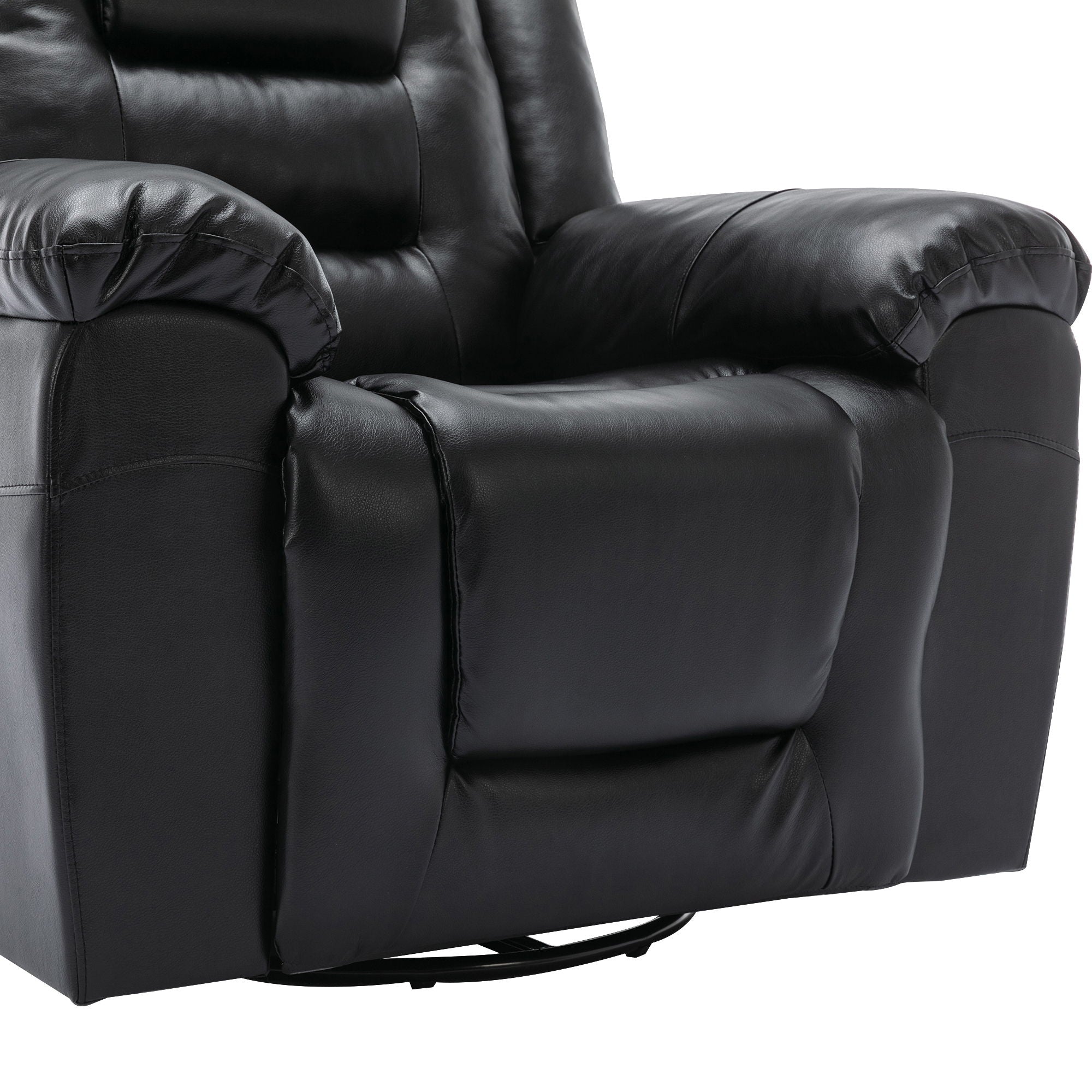 3 Seater Home Theater Recliner Manual Recliner Chair With Two Built-In Cup Holders For Living Room