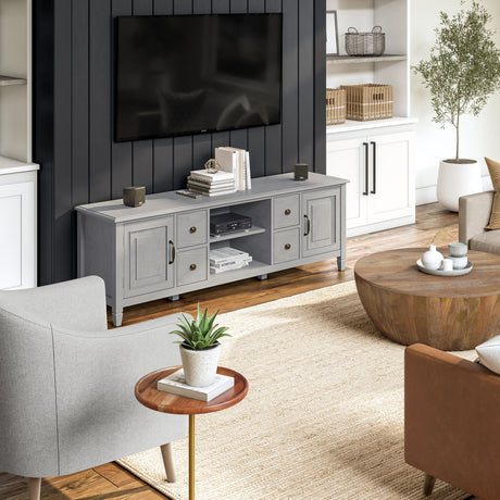 Connaught - Wide TV Stand by Simpli-Home | Bel Furniture