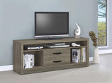 Burke - 2-Drawer Engineered Wood TV Stand - Gray Driftwood by CoasterEssence | Bel Furniture