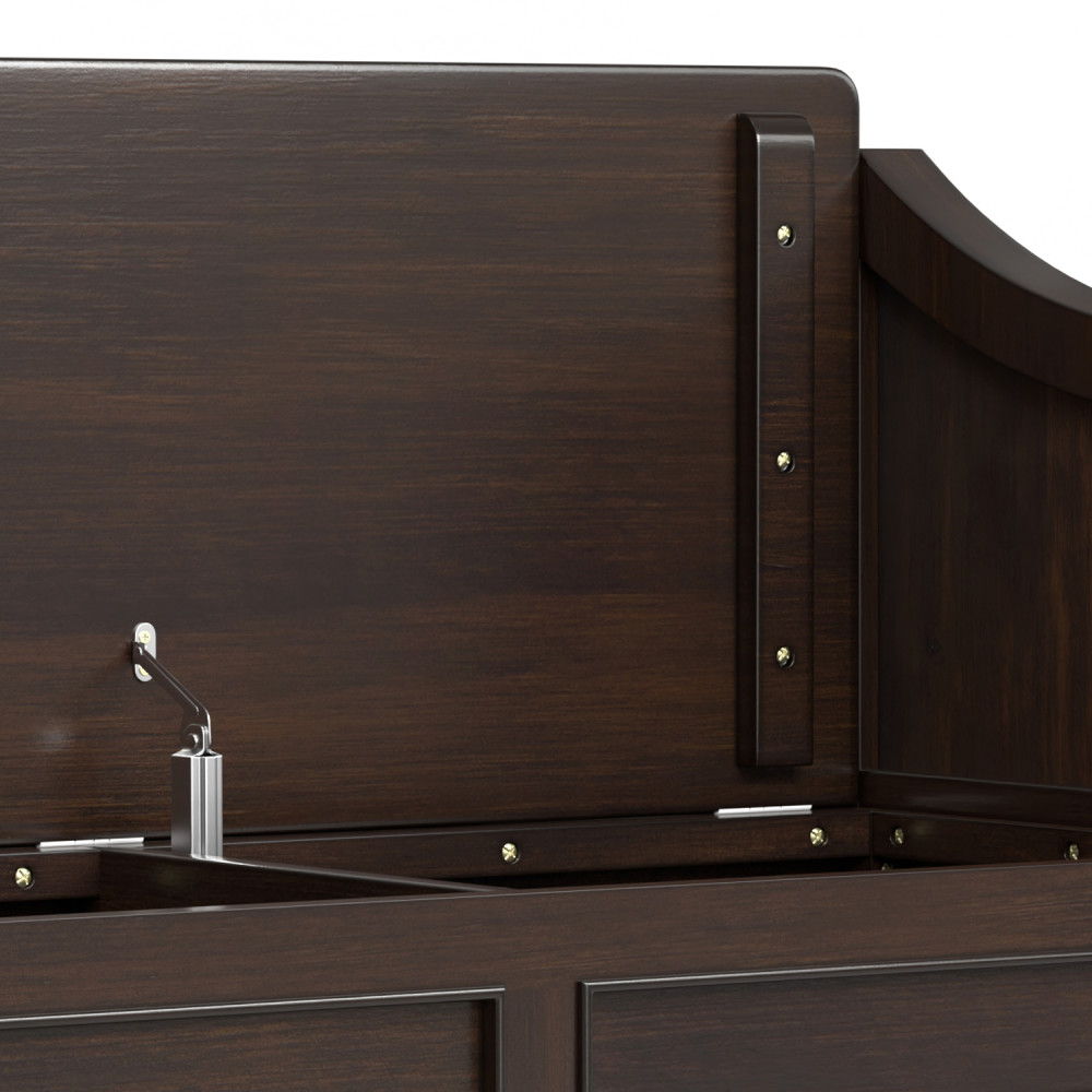 Connaught - Entryway Storage Bench With Shelf - Chestnut